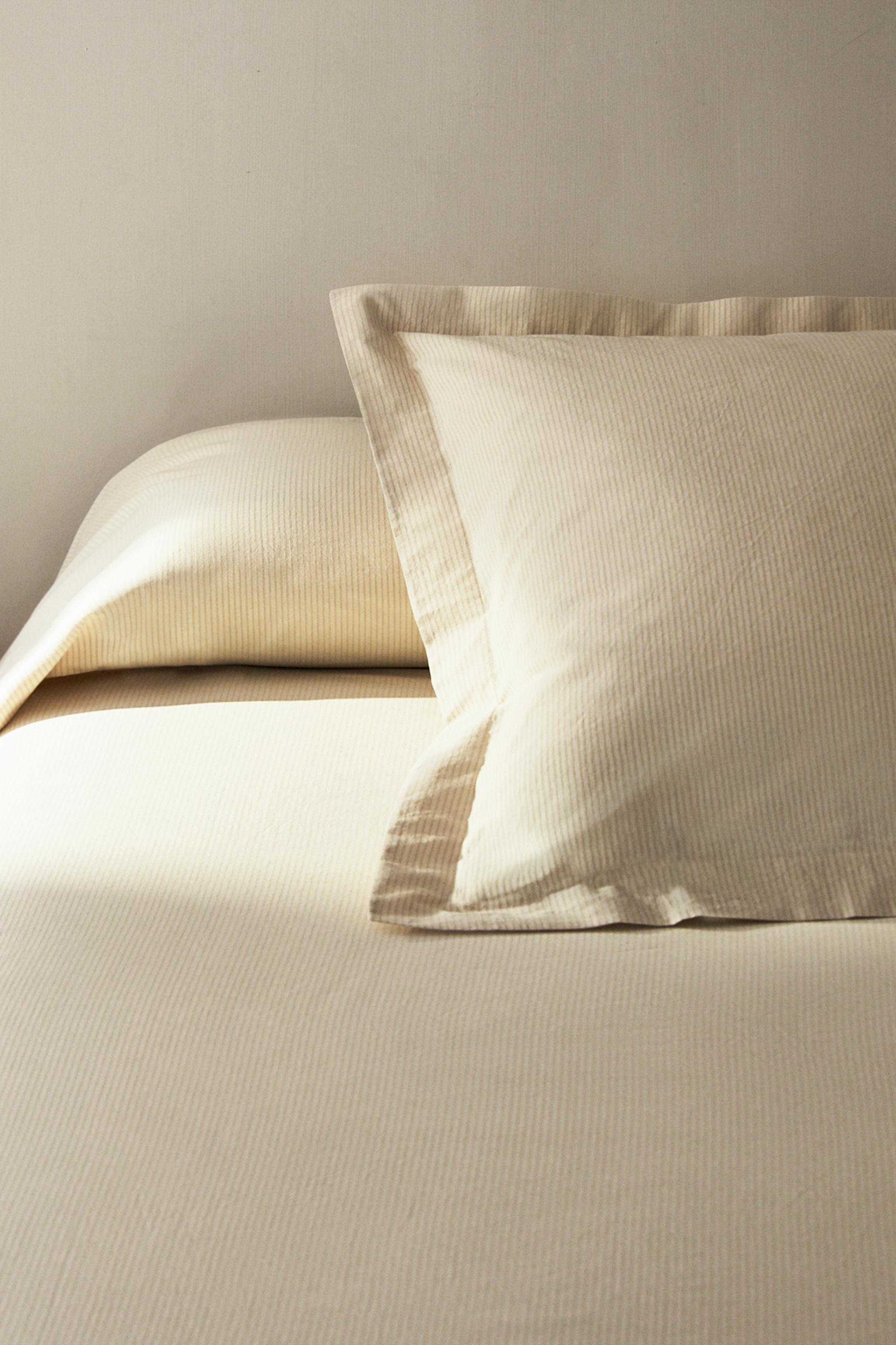 STRIPED SEERSUCKER COTTON DUVET COVER